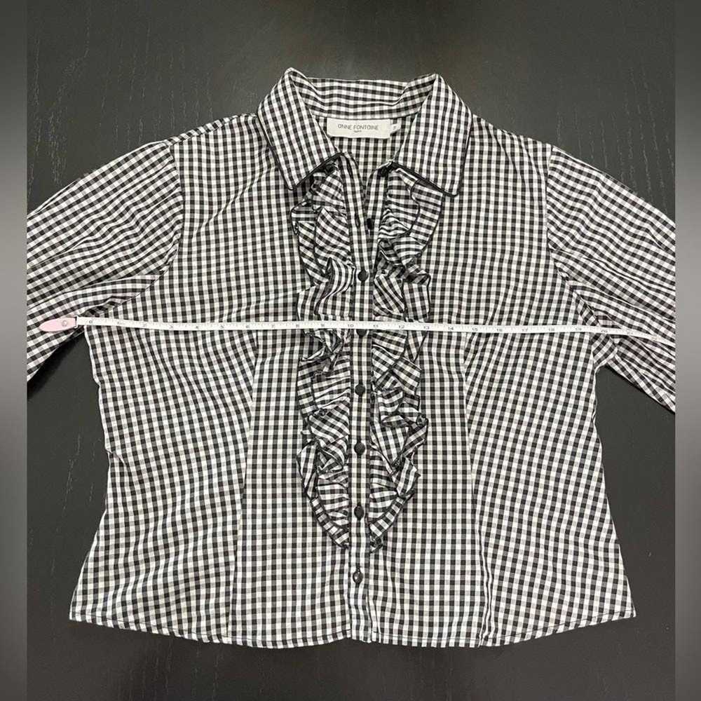 Other Anne Fontaine Gingham Blouse - image 4