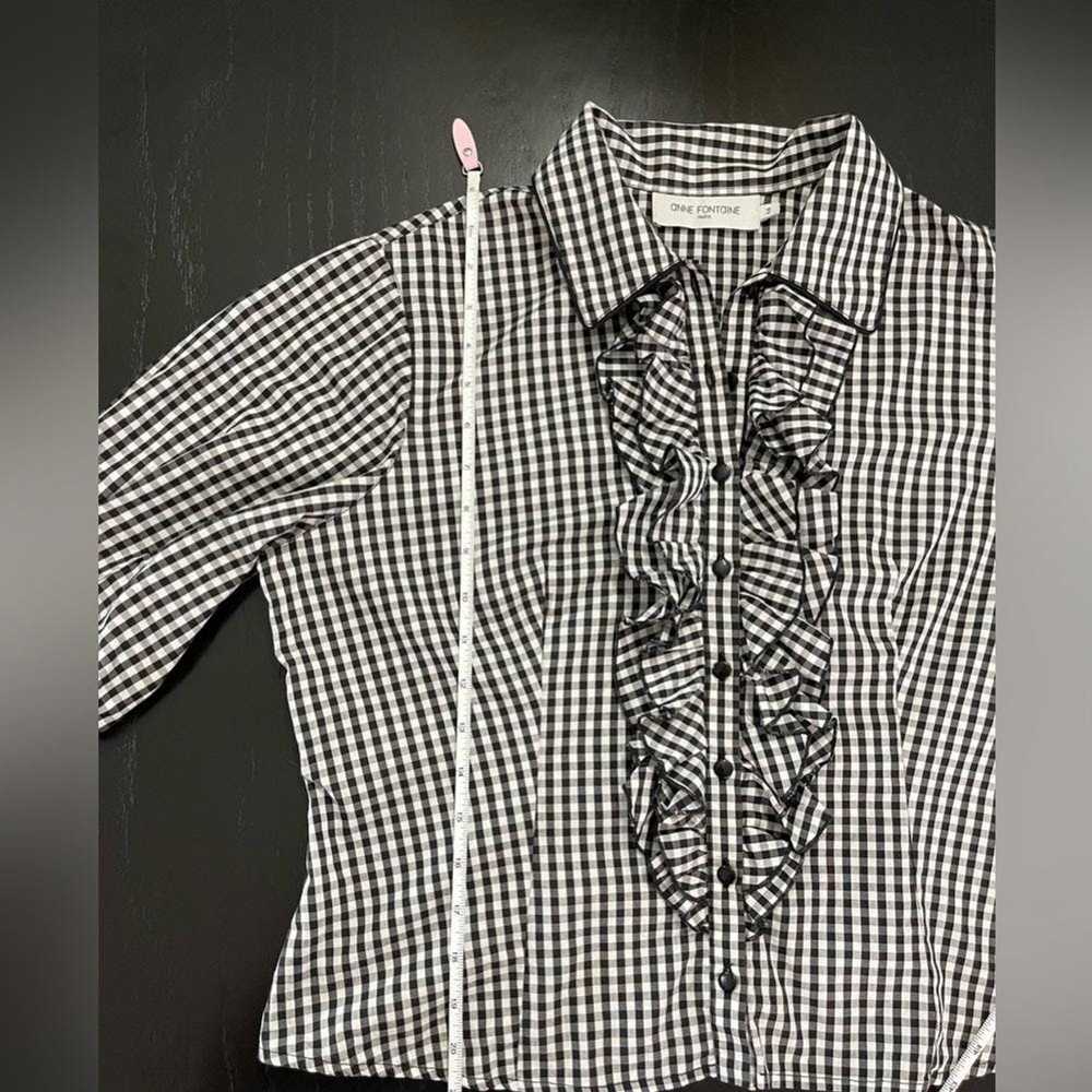Other Anne Fontaine Gingham Blouse - image 6