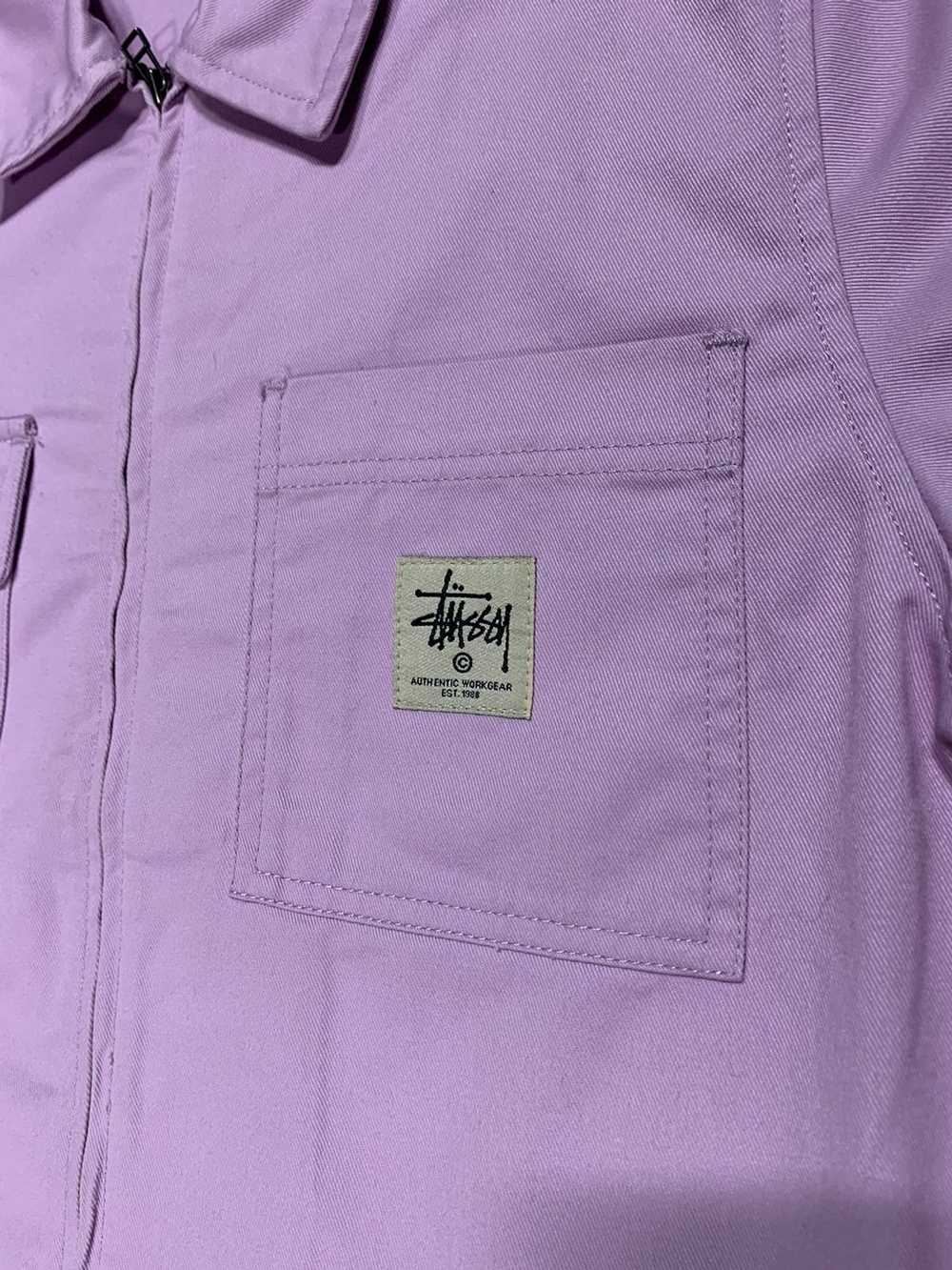 Streetwear × Stussy Stussy Full zip Work Shirt (B… - image 3