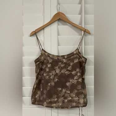 Joie Joie Sheer Palm Print Tank - image 1