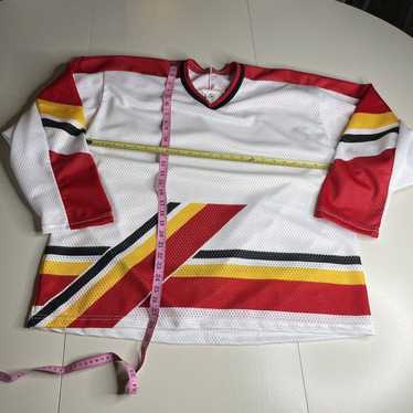 Hockey Bauer H.W Blank white hockey jersey Red Ye… - image 1