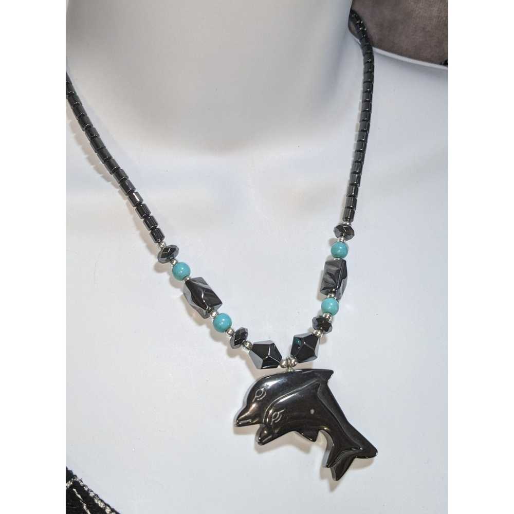 Other Hematite Dolphin Necklace - image 4