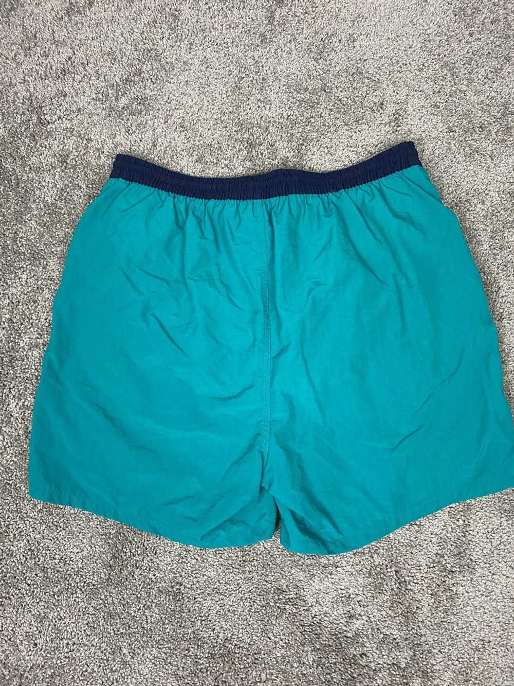 Streetwear × Vintage Vintage teal shorts with dar… - image 2
