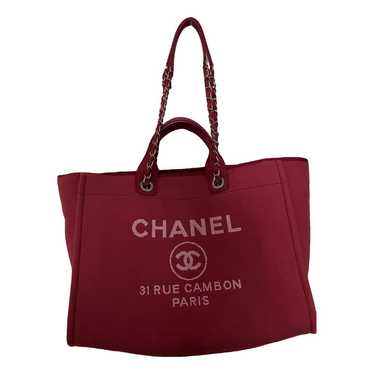 Chanel Deauville cloth tote - image 1