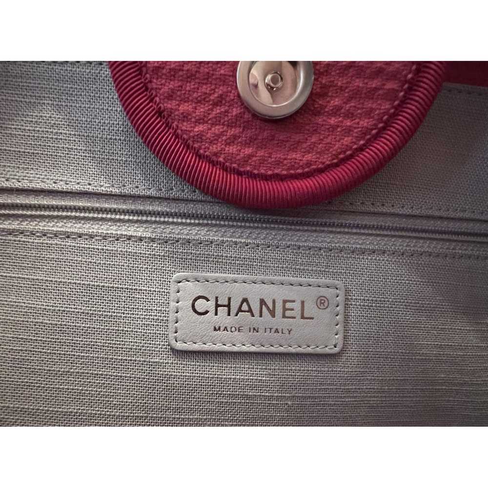 Chanel Deauville cloth tote - image 9