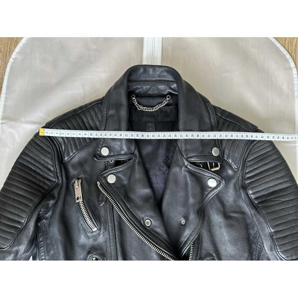 Burberry Leather biker jacket - image 10