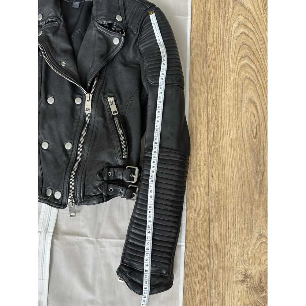 Burberry Leather biker jacket - image 2