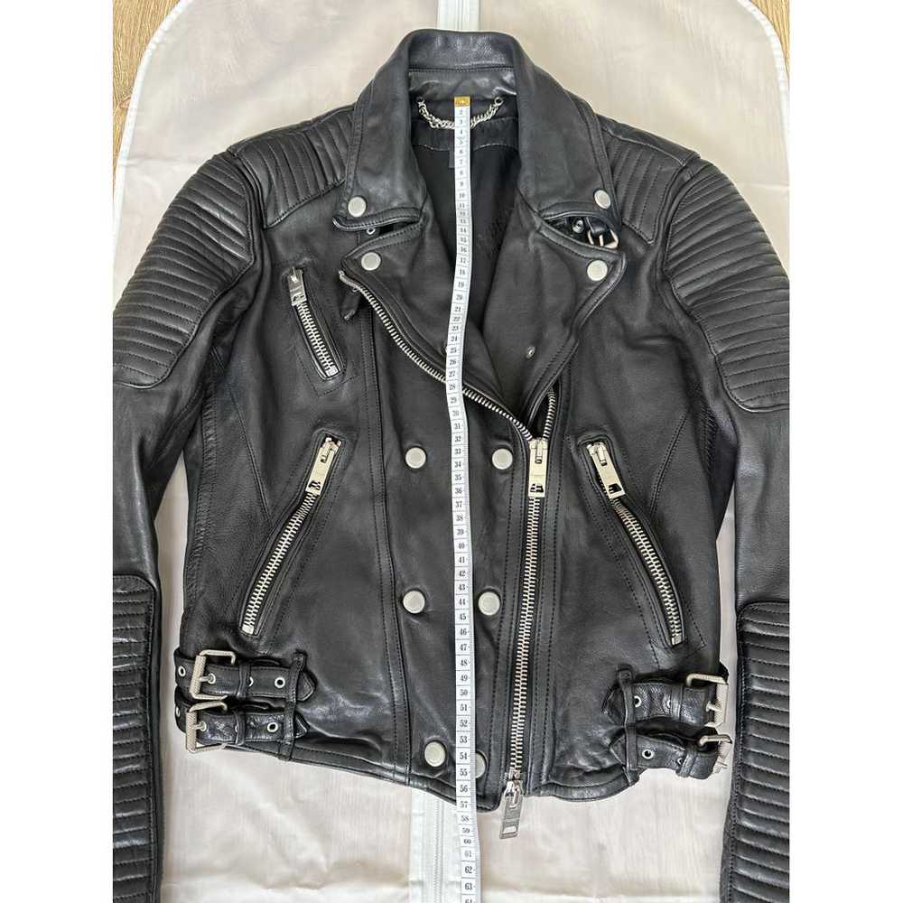 Burberry Leather biker jacket - image 9