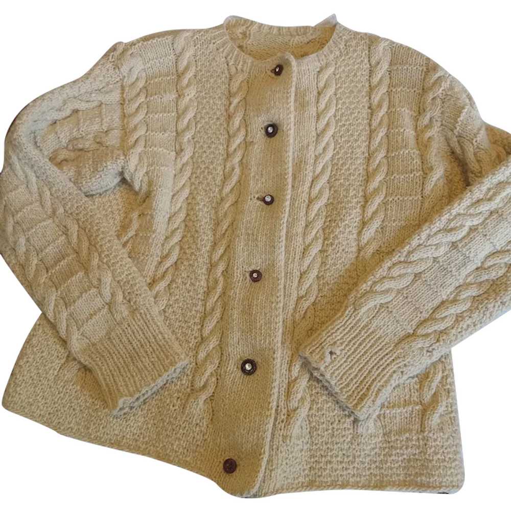 1950s Knitted Sweater Cardigan Small or Medium - image 1