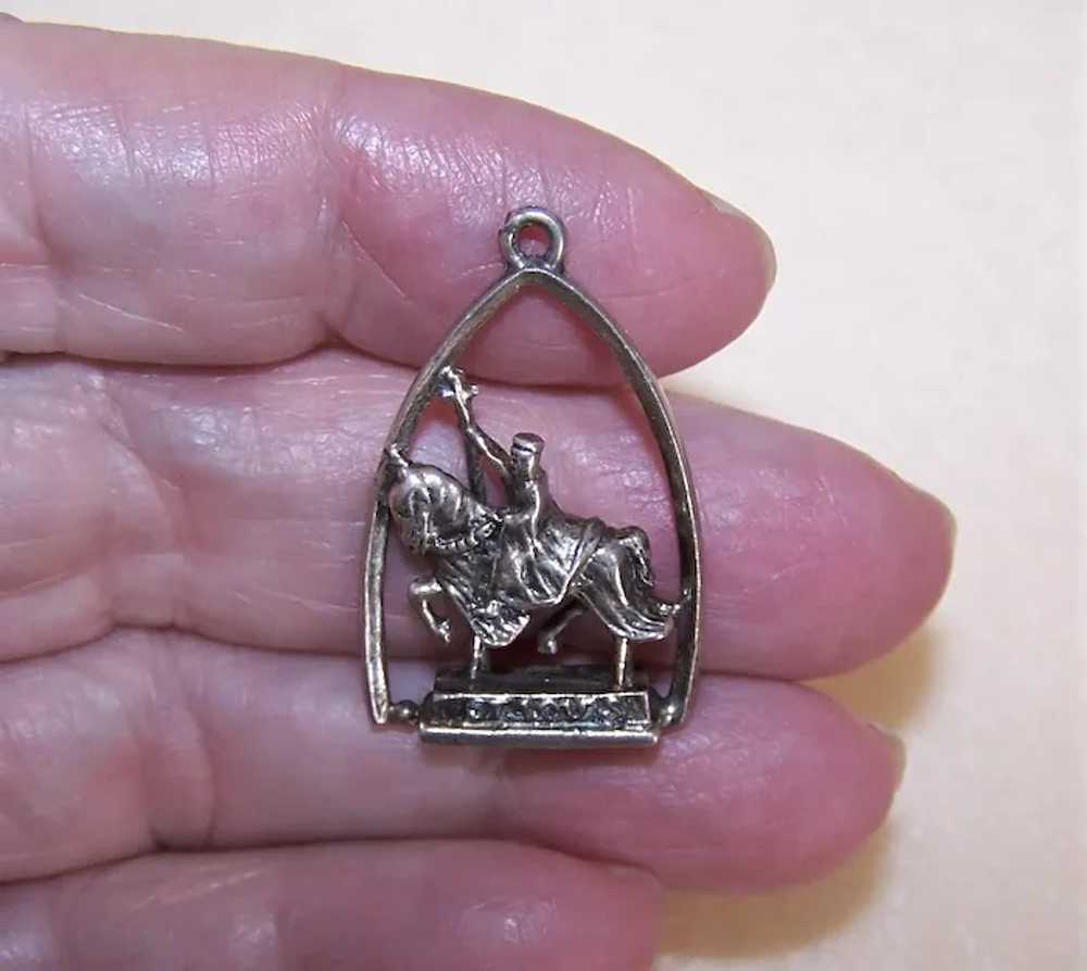 Sterling Silver Pendant or Charm - Saint Louis IX… - image 4