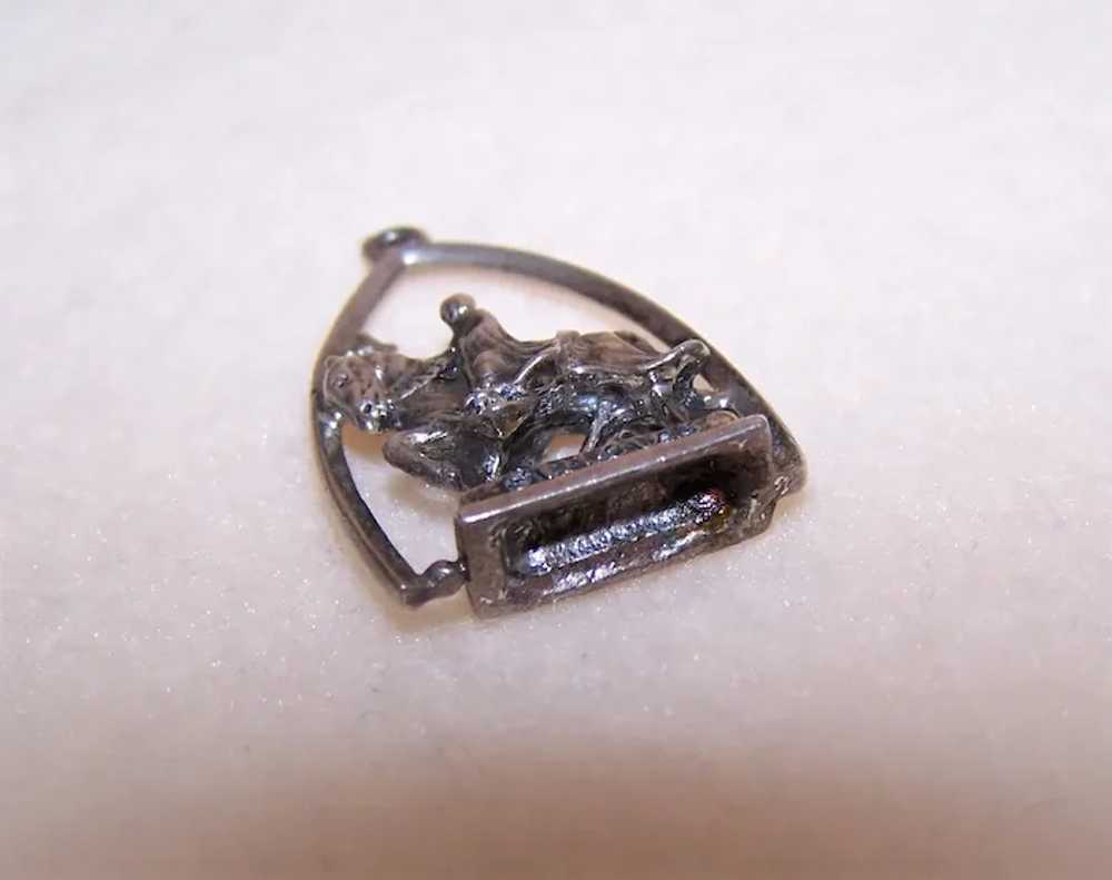 Sterling Silver Pendant or Charm - Saint Louis IX… - image 6