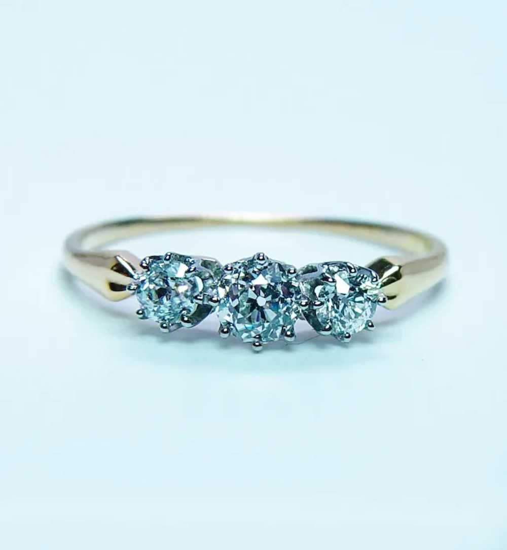 Antique JE Caldwell JEC Old European Diamond 18K … - image 8