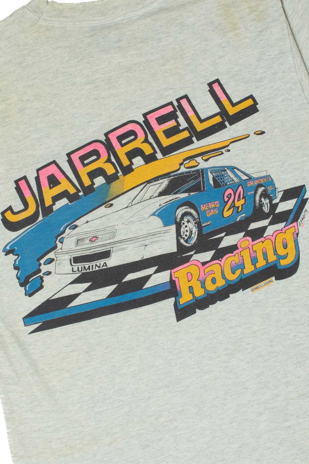 Vintage "Jarrell Racing" Single Stitch Pocket T-S… - image 3