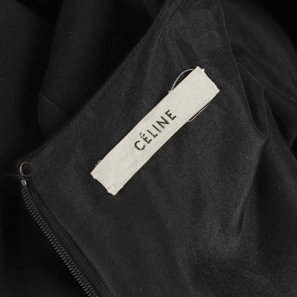 Celine Leather mid-length dress - image 3