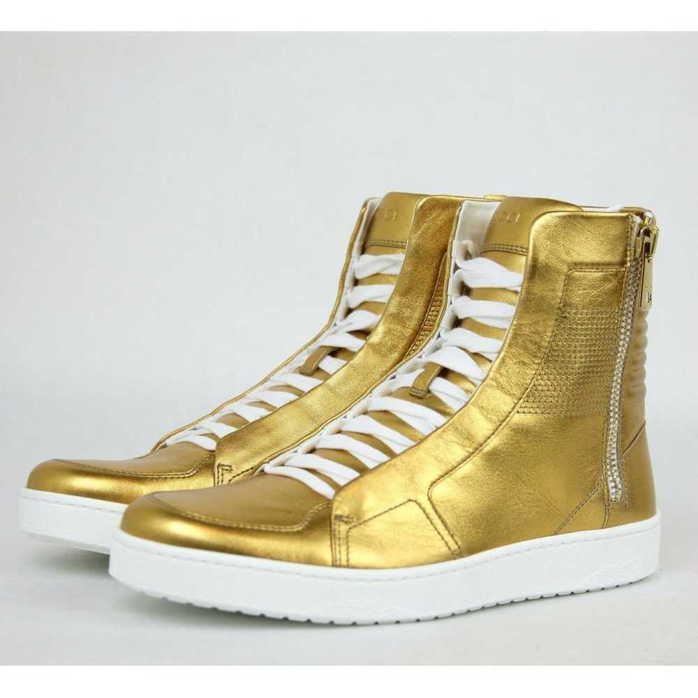 Gucci Leather high trainers - image 2