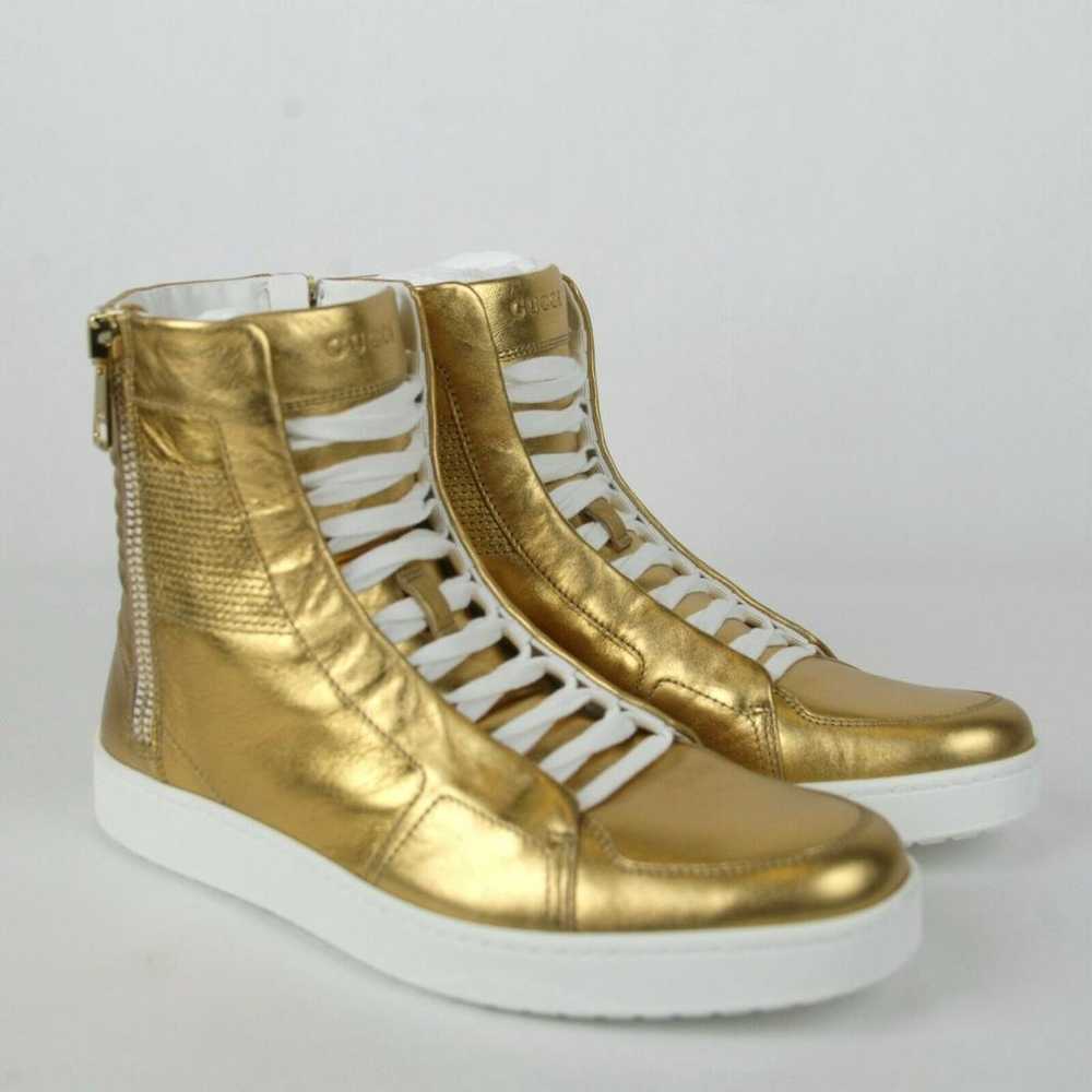 Gucci Leather high trainers - image 7