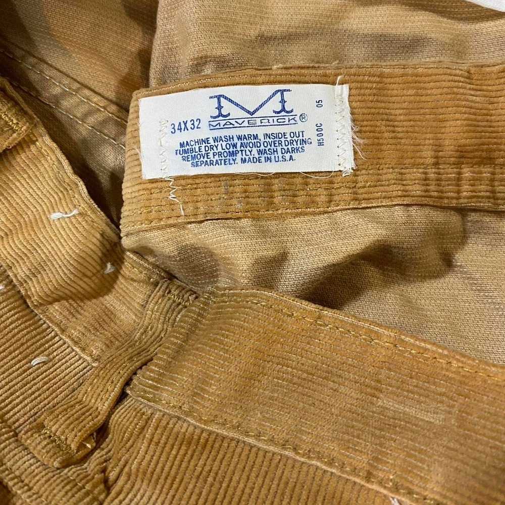 Streetwear × Vintage 70s Brown Corduroy Maverick … - image 5