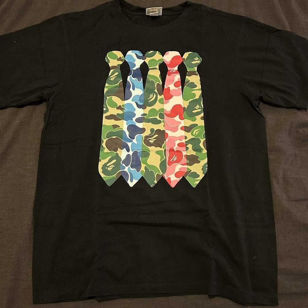 Bape #11 Bape Camo Ties Tee Black Large - image 1