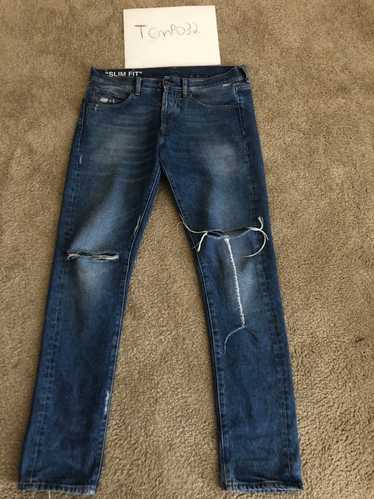 Off-White Diagonal Stripe Jeans SS18