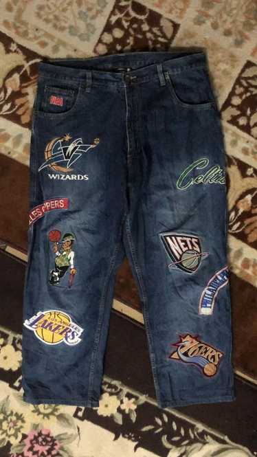UNK Vintage NBA Basketball Logo Patches Jeans 34x32 Embroidered Y2K for  Sale in Riverside, CA - OfferUp