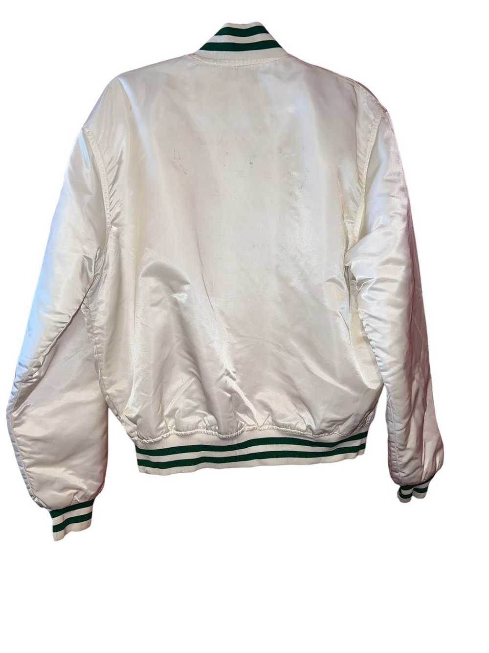 Vintage Vintage white starter satin jacket Celtic… - image 2