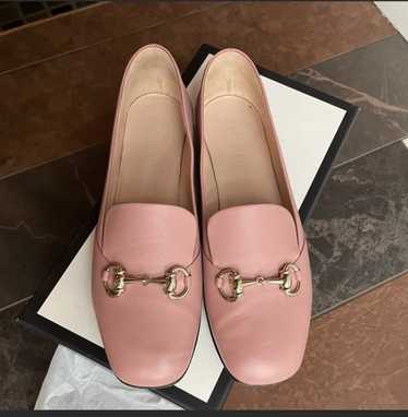 Gucci, Shoes, Gucci Gg Marmont Malaga Kid Pink Leather Womens Loafers