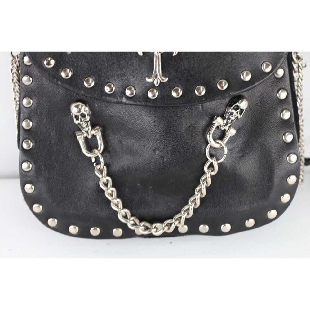 Vintage Vintage 90s Gothic Studded Chain Cross Sk… - image 2
