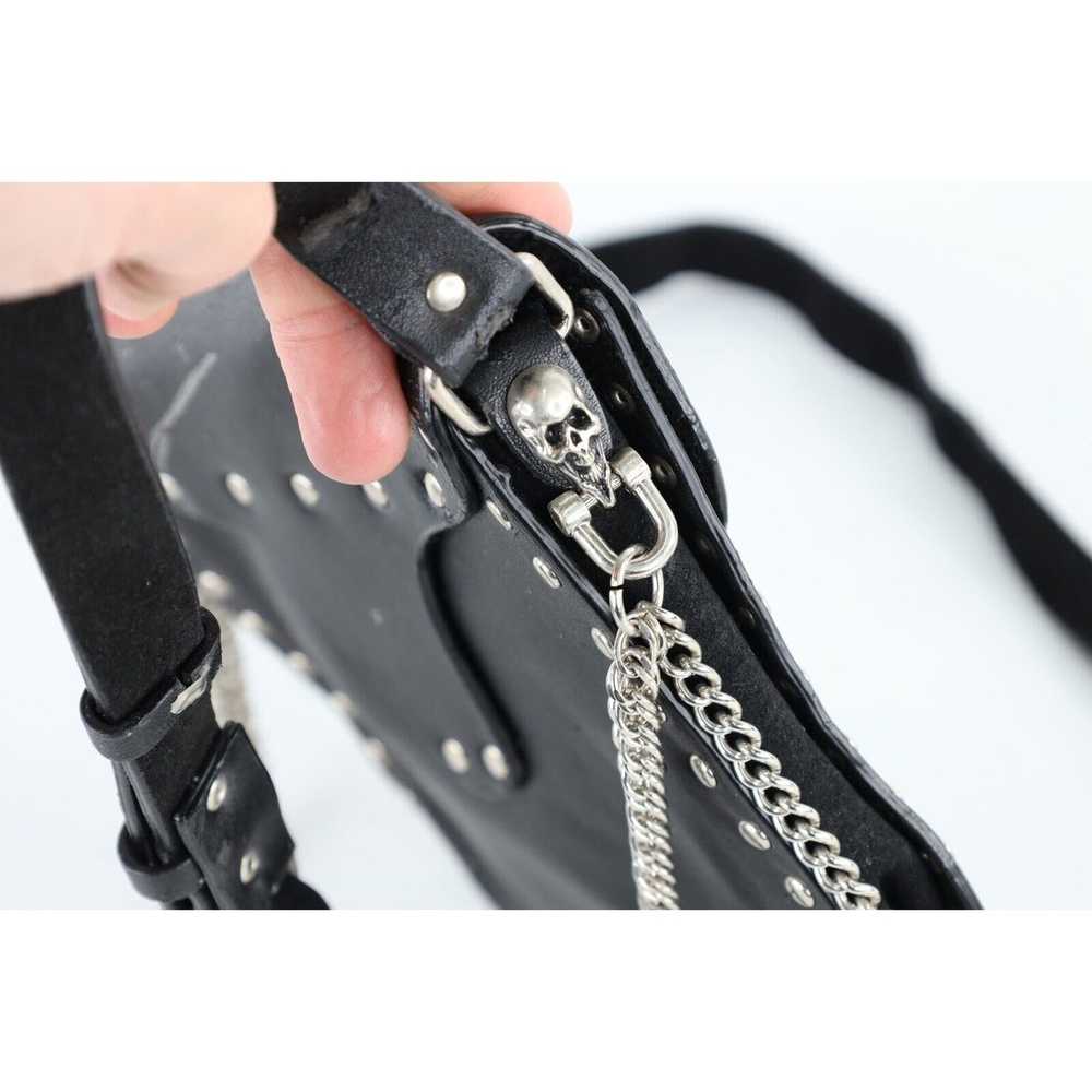 Vintage Vintage 90s Gothic Studded Chain Cross Sk… - image 8