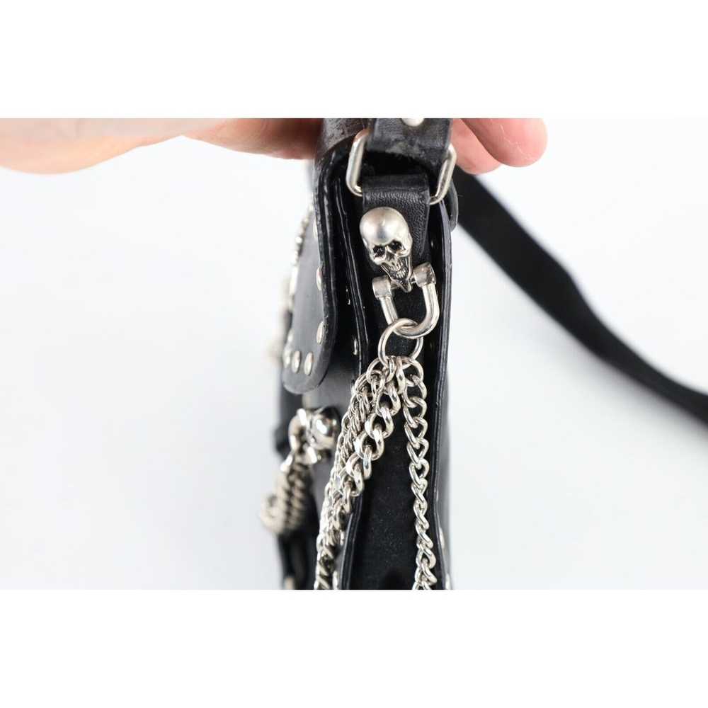 Vintage Vintage 90s Gothic Studded Chain Cross Sk… - image 9