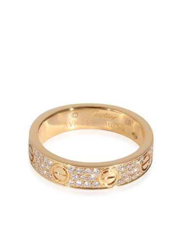 Cartier 18kt yellow gold Love diamond ring