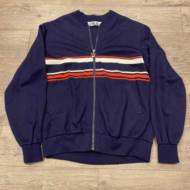 Fila × Streetwear × Vintage 90s FILA Zip Up Tenni… - image 1