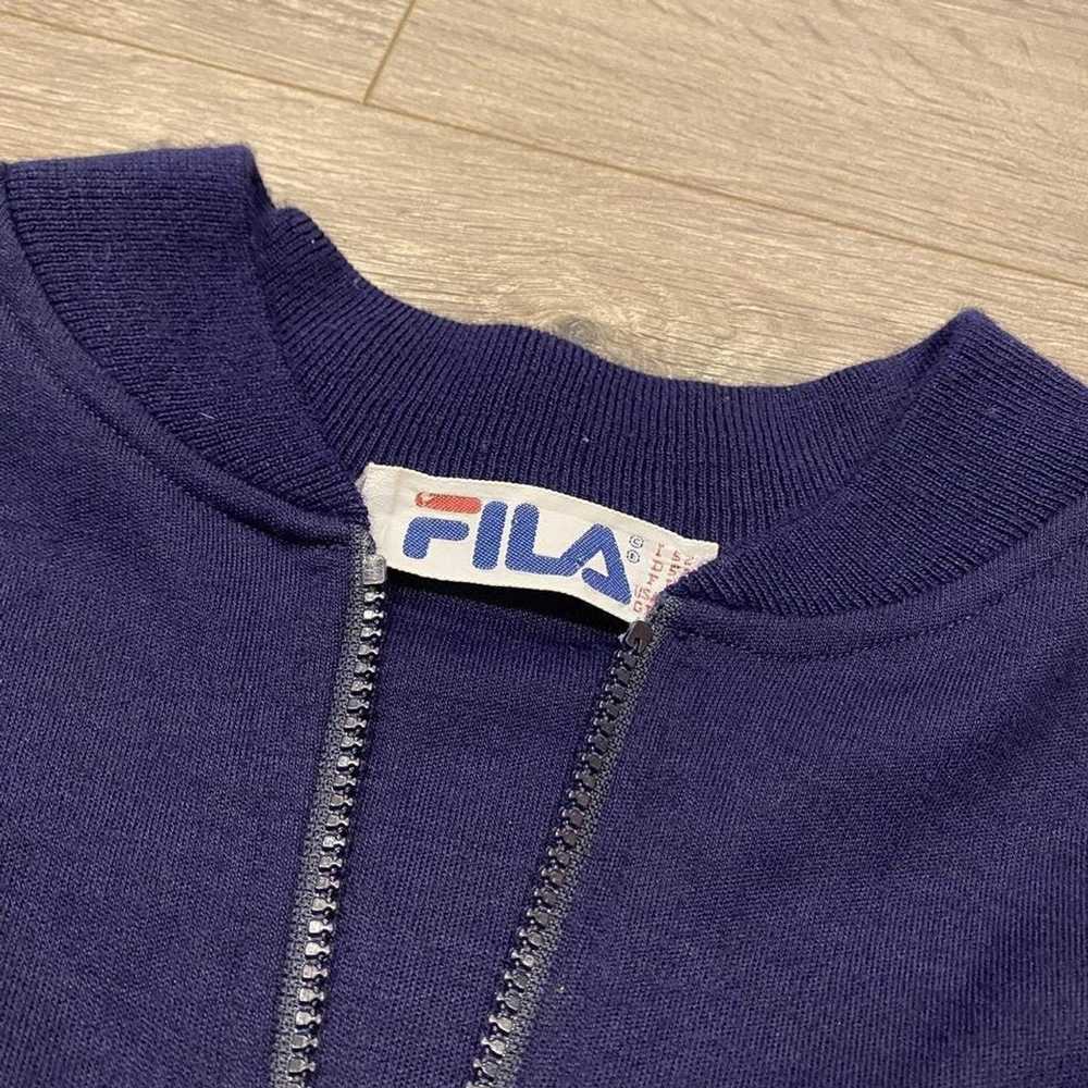 Fila × Streetwear × Vintage 90s FILA Zip Up Tenni… - image 4