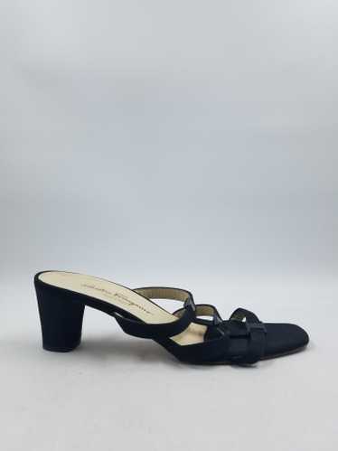 Salvatore Ferragamo Black Cut-Out Sandals W 11B CO