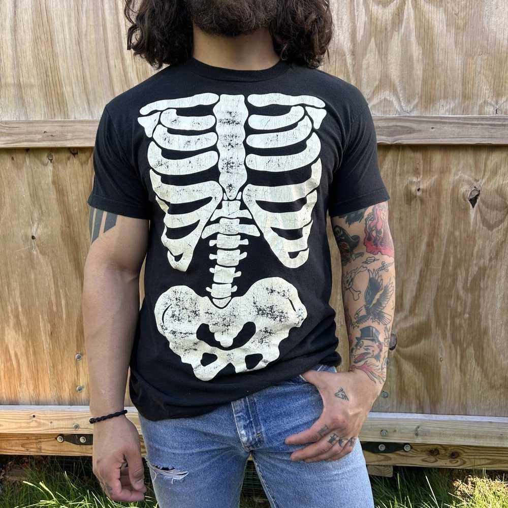 Vintage Vintage Misfits Style Skeleton Tee Shirt - image 1