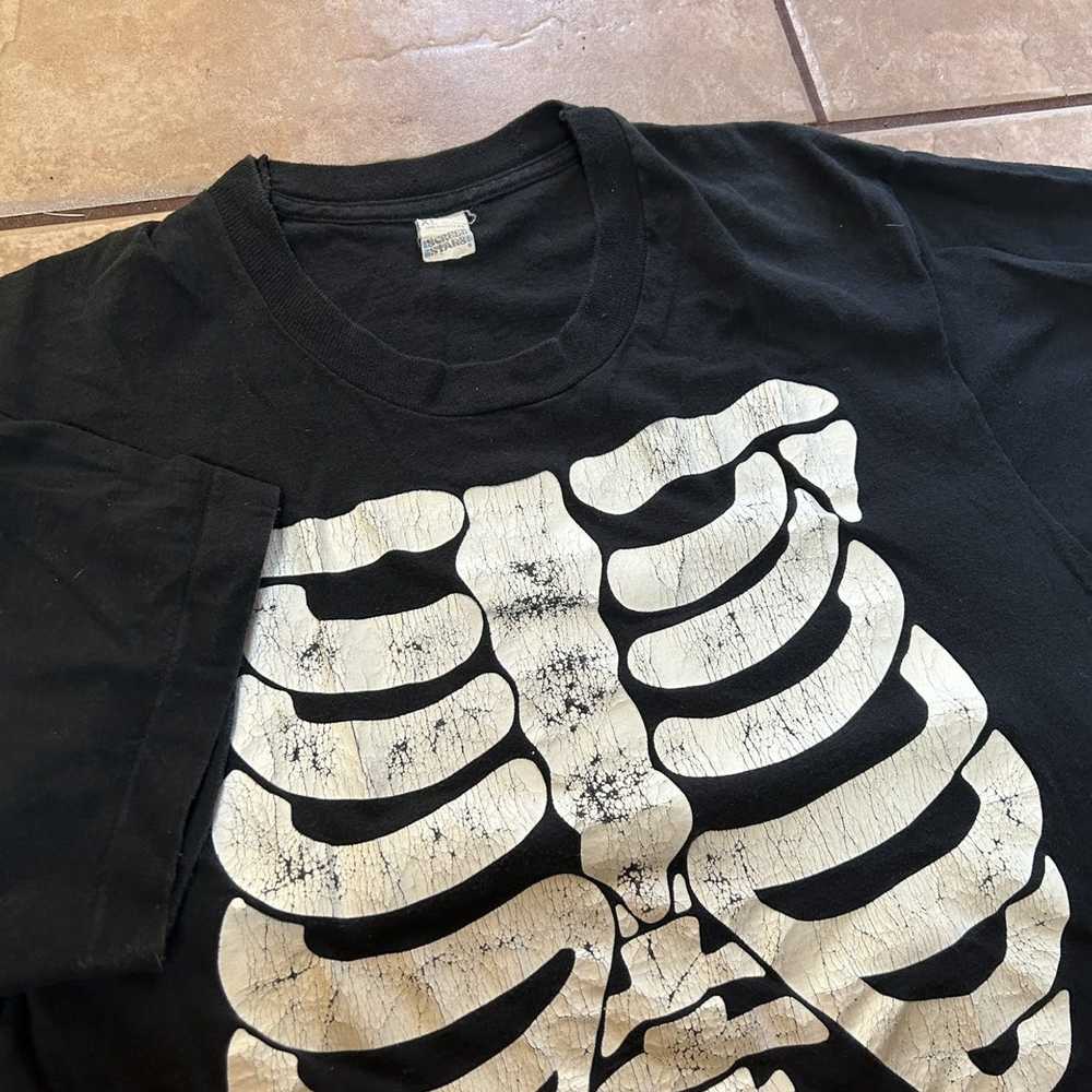 Vintage Vintage Misfits Style Skeleton Tee Shirt - image 3