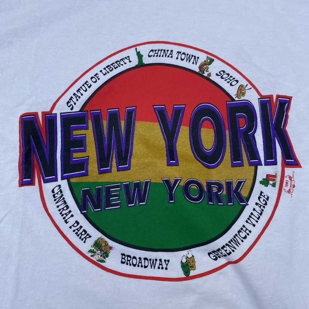 Vintage VINTAGE 1990s NEW YORK T SHIRT - image 3