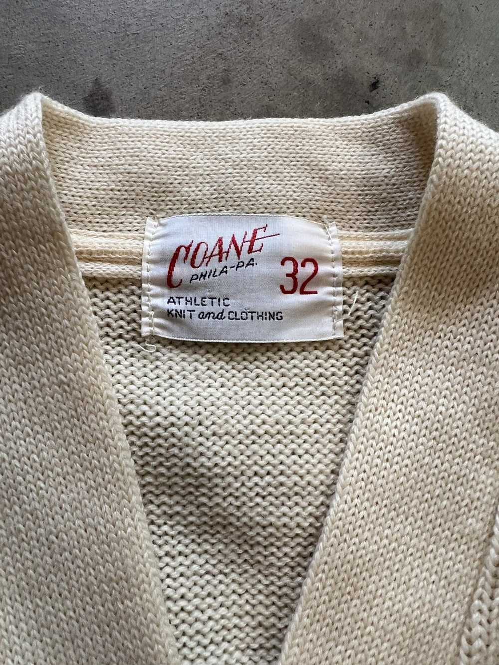 Vintage 50s knit letterman cardigan - image 3