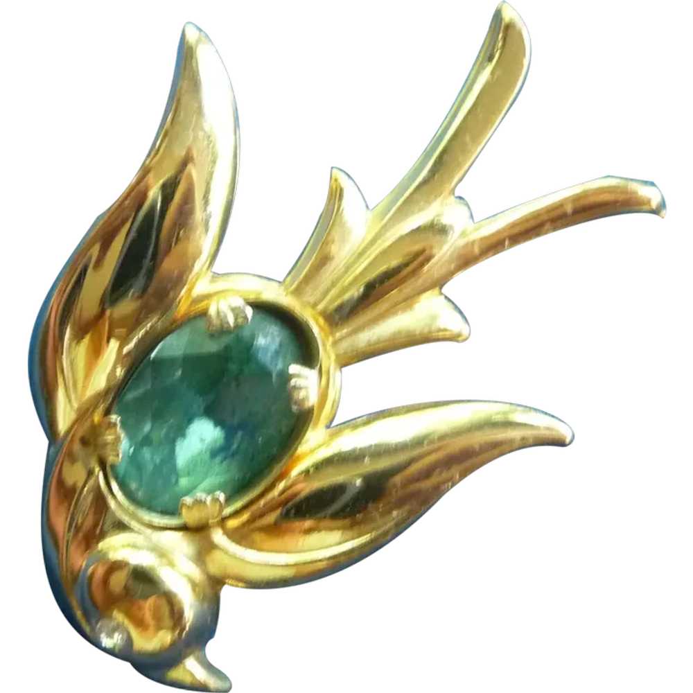 Early vintage Coro Bird Pin - image 1