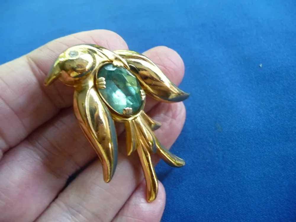 Early vintage Coro Bird Pin - image 3