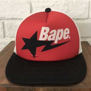 Bape BAPESTA logo Snapback trucker hat cap BAPE S… - image 1