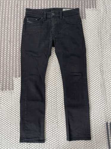 Diesel Black Wash Denim Thavar Slim Jeans