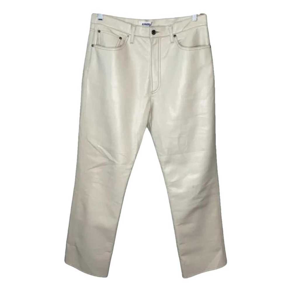 Agolde Leather straight pants - image 1