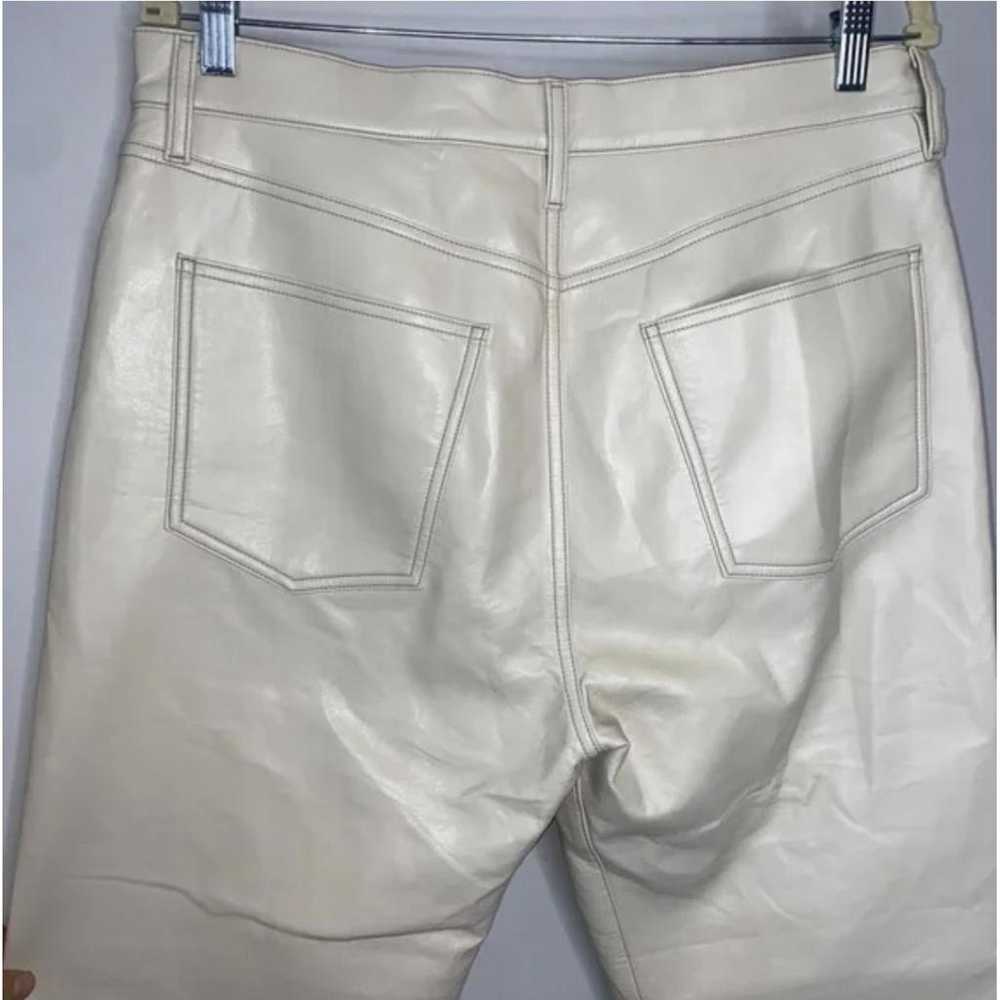 Agolde Leather straight pants - image 2