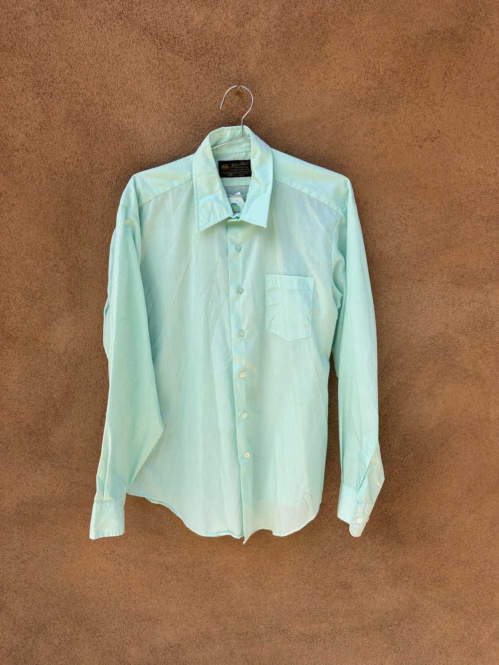 1960's Seafoam Green John Blair Dress Shirt - image 1