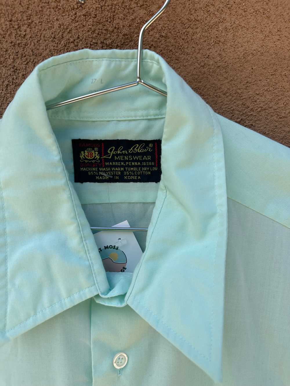 1960's Seafoam Green John Blair Dress Shirt - image 2