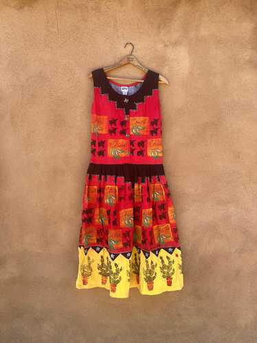 Southwestern Dress - Portable Hand Painted Clothin