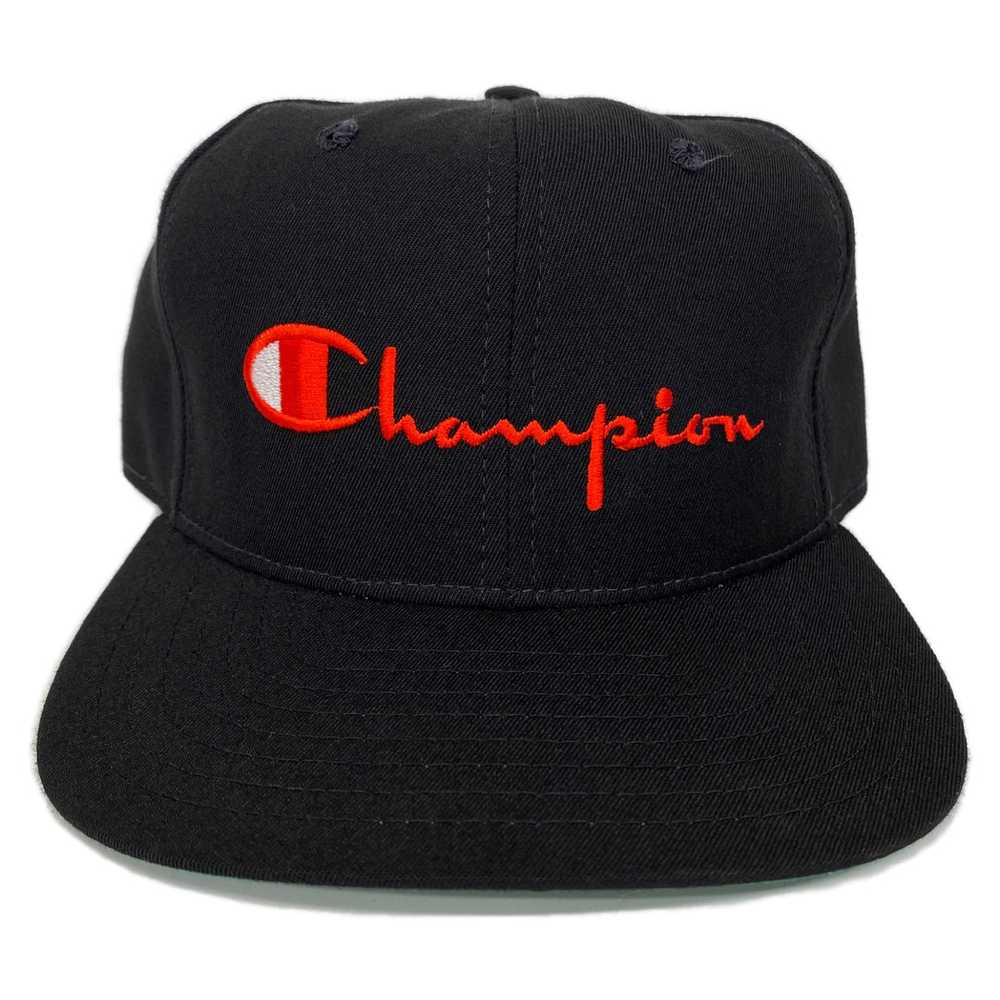 Vintage Champion Spell Out Snapback Hat - image 1