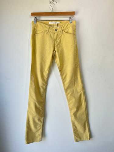 Isabel Marant Yellow Corduroy Pants