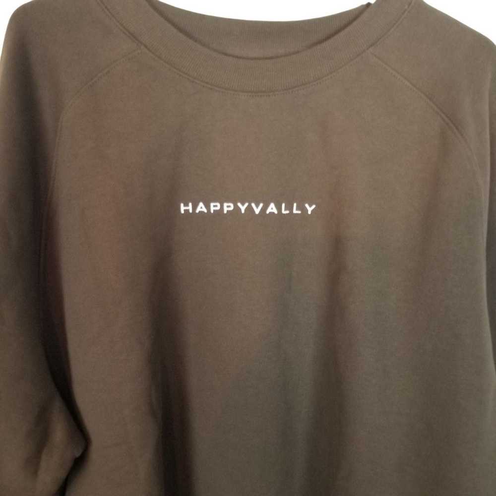 Other Happy Vally XXL Spell Out Long Sleeves Crew… - image 2