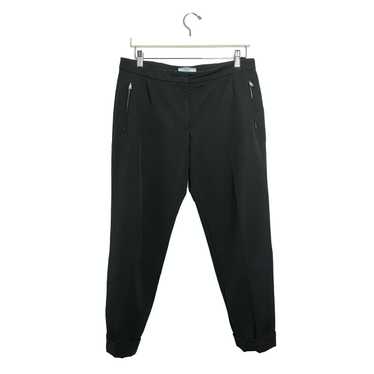 Prada Technical Wool Blended Cuffed Trousers - image 1